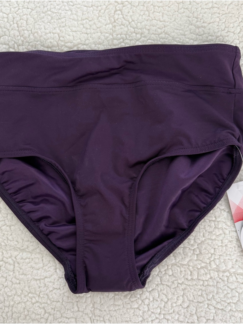 Lands' End High-Waist Seamless Briefs in Plum